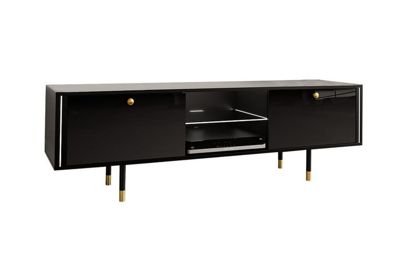 Glenndale Tv-skåp 160 cm - Svart - Möbler - Tv möbel & mediamöbel - TV skåp
