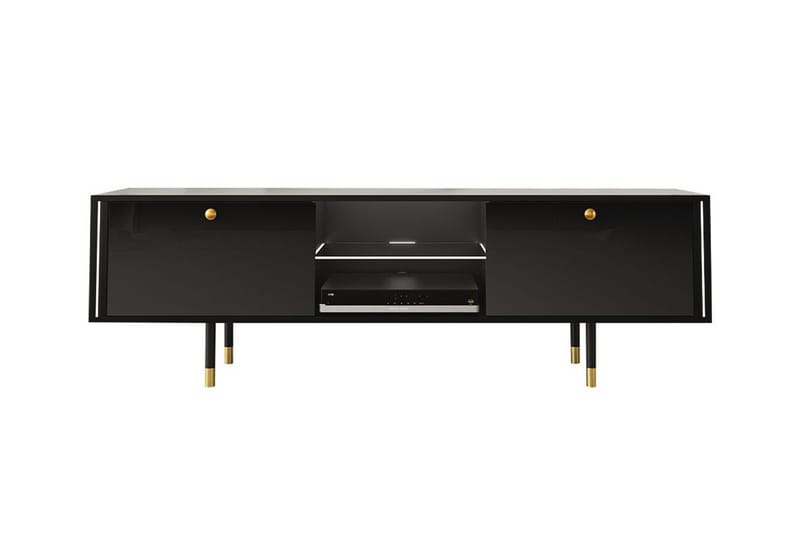 Glenndale Tv-skåp 160 cm - Svart - Möbler - Tv möbel & mediamöbel - TV skåp