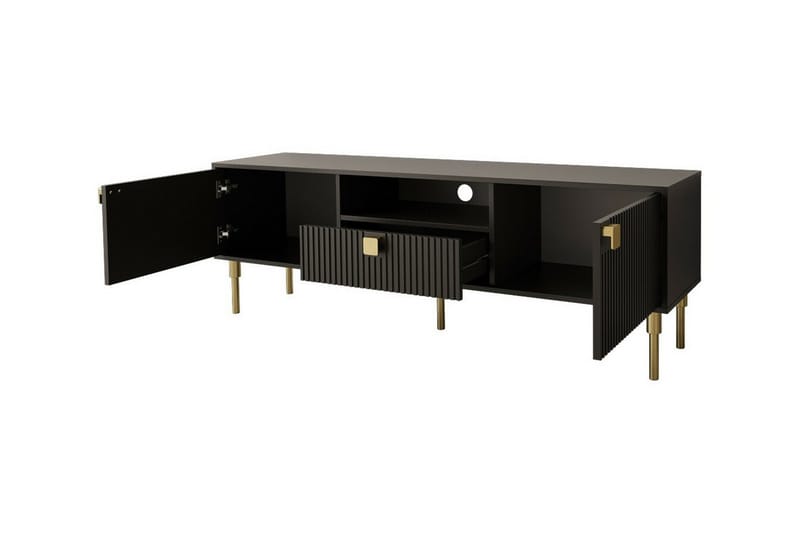 Glenndale Tv-skåp 160 cm - Svart - Möbler - Tv möbel & mediamöbel - TV skåp