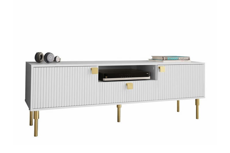 Glenndale Tv-skåp 160 cm - Vit - Möbler - Tv möbel & mediamöbel - TV skåp