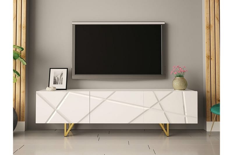 Glenndale Tv-skåp 180 cm - Vit - Möbler - Tv möbel & mediamöbel - TV skåp