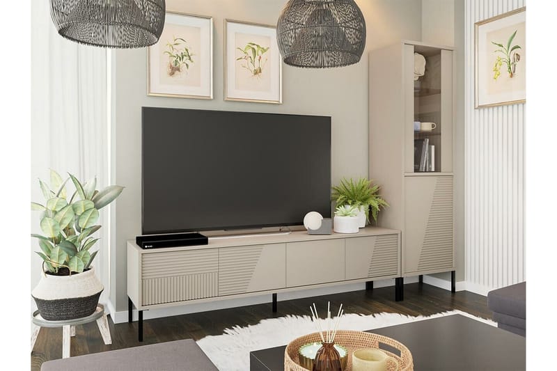 Glenndale Tv-skåp 190 cm - Cashmere - Möbler - Tv möbel & mediamöbel - TV skåp