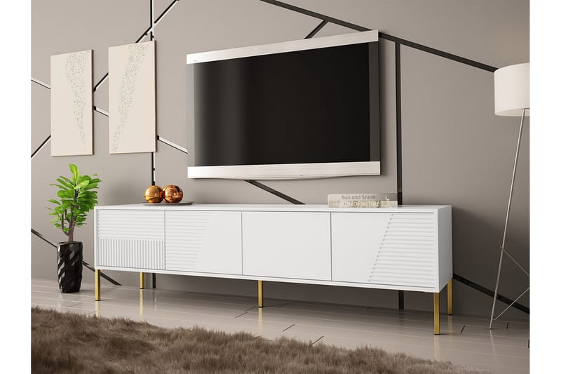 Glenndale Tv-skåp 190 cm - Vit - Möbler - Tv möbel & mediamöbel - TV skåp