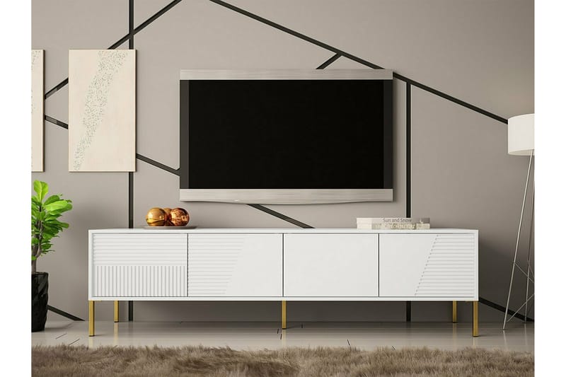 Glenndale Tv-skåp 190 cm - Vit - Möbler - Tv möbel & mediamöbel - TV skåp