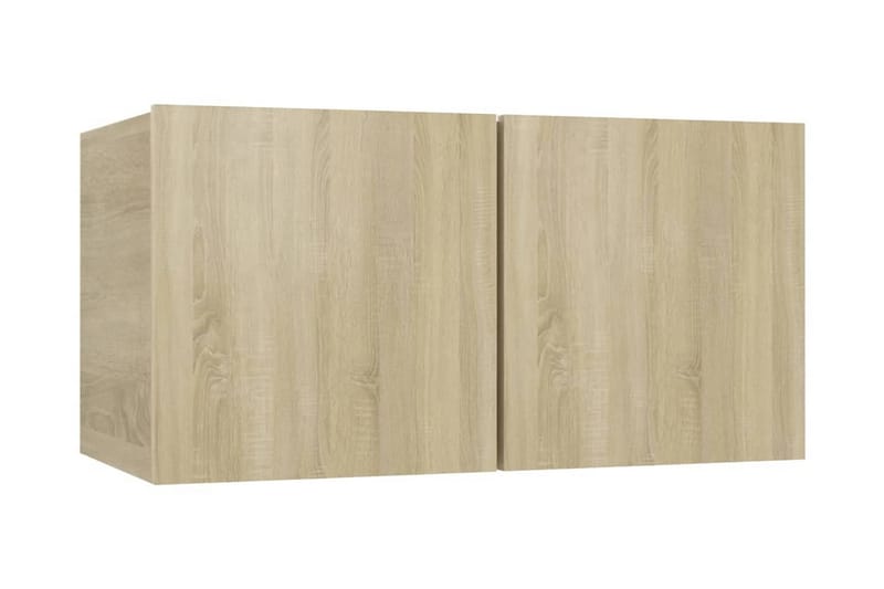 Hängande TV-skåp 2 st sonoma-ek 60x30x30 cm - Brun - Möbler - Tv möbel & mediamöbel - TV skåp