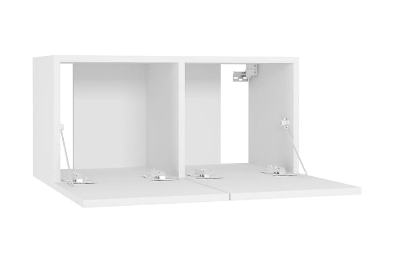 Hängande TV-skåp 2 st vit 60x30x30 cm - Vit - Möbler - Tv möbel & mediamöbel - TV skåp