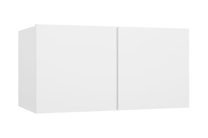 Hängande TV-skåp 2 st vit 60x30x30 cm - Vit - TV skåp