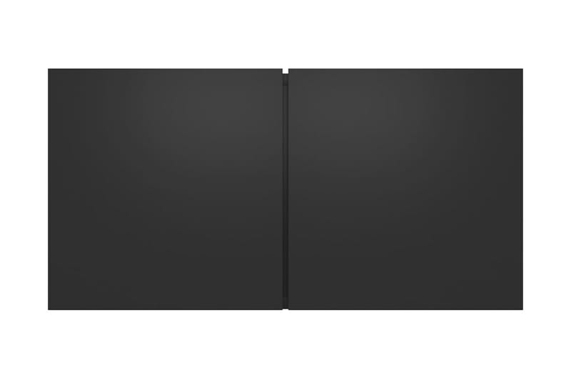 Hängande TV-skåp 3 st svart 60x30x30 cm - Svart - TV skåp
