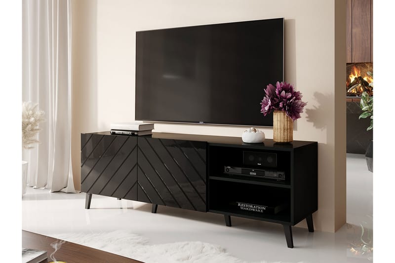 Juniskär Tv-skåp 150 cm - Svart - Möbler - Tv möbel & mediamöbel - TV skåp
