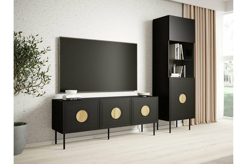 Juniskär Tv-skåp 151 cm - Svart - Möbler - Tv möbel & mediamöbel - TV skåp