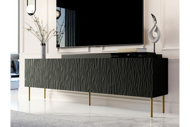 Juniskär Tv-skåp 190 cm - Svart - Möbler - Tv möbel & mediamöbel - TV skåp