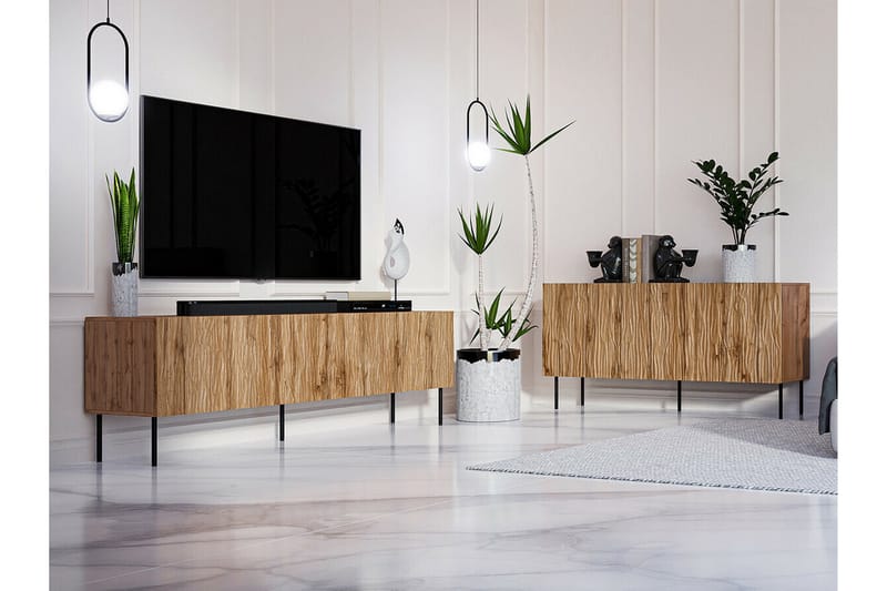 Juniskär Tv-skåp 190 cm - Svart - Möbler - Tv möbel & mediamöbel - TV skåp