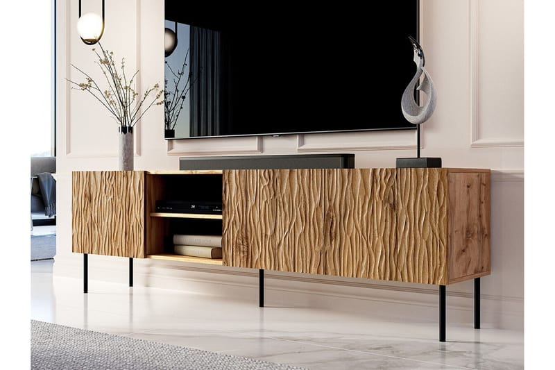 Juniskär Tv-skåp 190 cm - Svart - Möbler - Tv möbel & mediamöbel - TV skåp