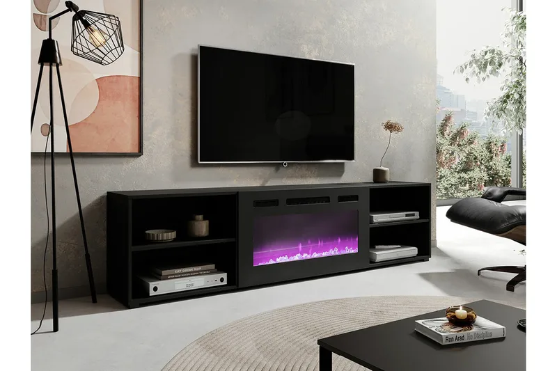 Juniskär Tv-skåp 200 cm - Svart - Möbler - Tv möbel & mediamöbel - TV skåp