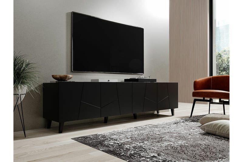 Juniskär Tv-skåp 201 cm - Svart - Möbler - Tv möbel & mediamöbel - TV skåp
