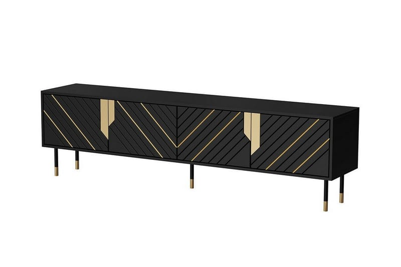 Juniskär Tv-skåp 204 cm - Svart - Möbler - Tv möbel & mediamöbel - TV skåp