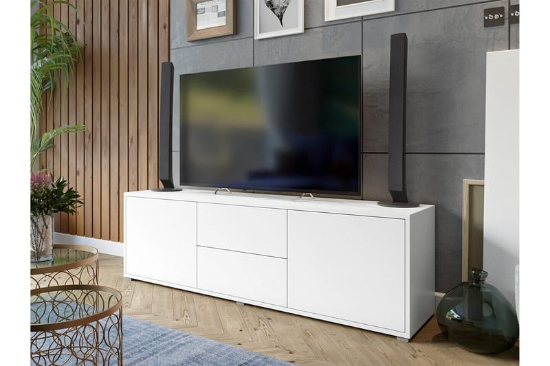 Kintore Tv-skåp 141 cm - Vit - Möbler - Tv möbel & mediamöbel - TV skåp