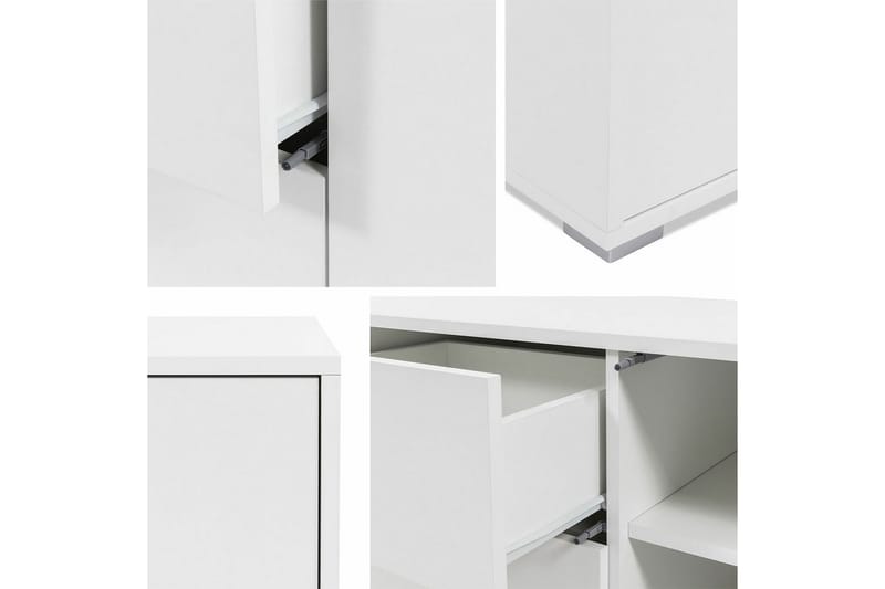 Kintore Tv-skåp 141 cm - Vit - Möbler - Tv möbel & mediamöbel - TV skåp