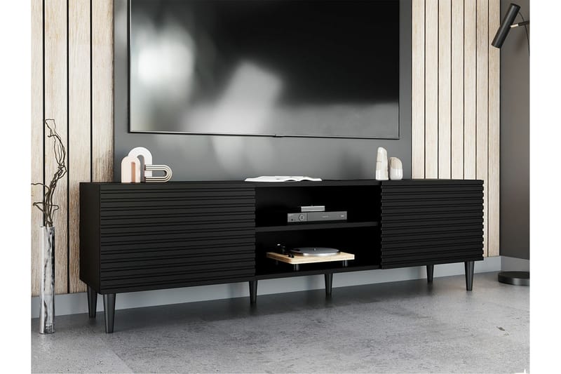 Kintore Tv-skåp 180 cm - Svart - Möbler - Tv möbel & mediamöbel - TV skåp