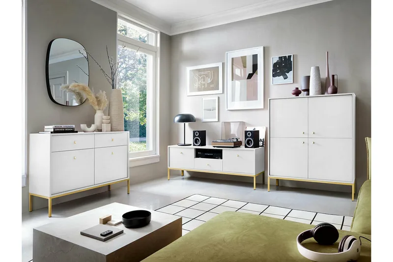 Klinkerville Tv-skåp 154 cm - Vit - Möbler - Tv möbel & mediamöbel - TV skåp