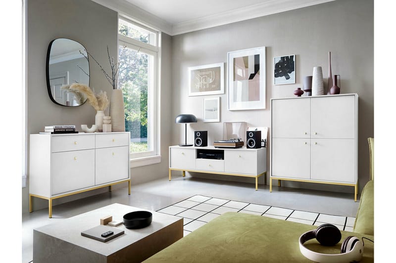 Klinkerville Tv-skåp 154 cm - Vit - Möbler - Tv möbel & mediamöbel - TV skåp