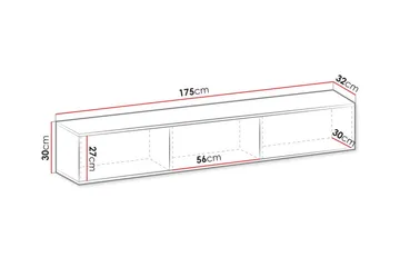 Klinkerville Tv-skåp 175 cm - Cream - Möbler - Tv möbel & mediamöbel - TV bänk & mediabänk