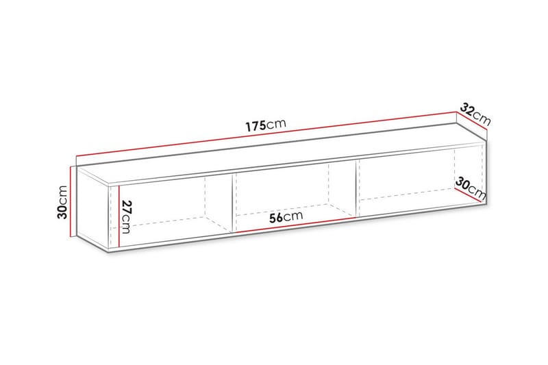 Klinkerville Tv-skåp 175 cm - Cream - Möbler - Tv möbel & mediamöbel - TV skåp