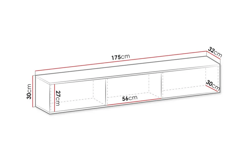Klinkerville Tv-skåp 175 cm - Cream - Möbler - Tv möbel & mediamöbel - TV skåp