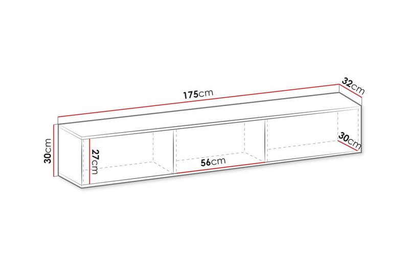 Klinkerville Tv-skåp 175 cm - Cream - Möbler - Tv möbel & mediamöbel - TV skåp