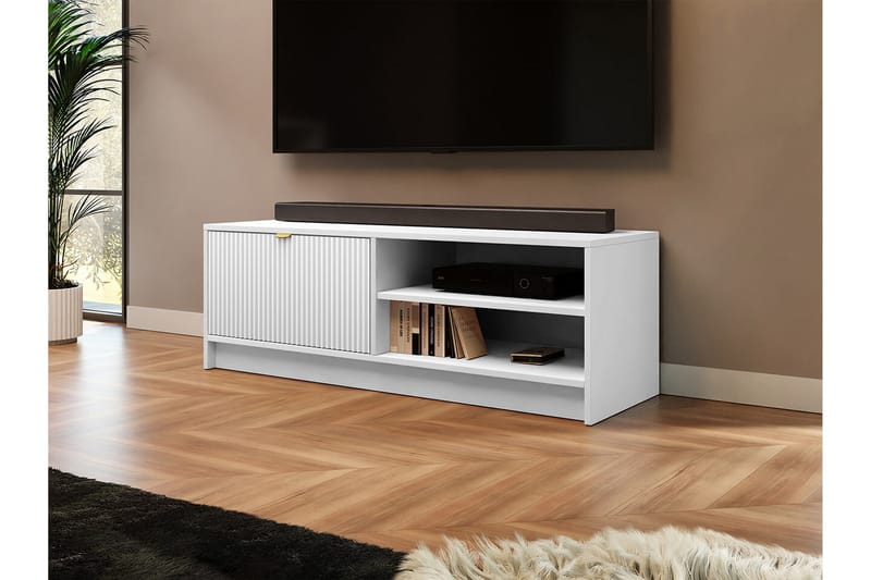 Novaj Tv-skåp 120 cm - Vit - Möbler - Tv möbel & mediamöbel - TV skåp