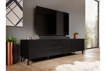 Novaj Tv-skåp 155 cm - Svart - Möbler - Tv möbel & mediamöbel - TV bänk & mediabänk