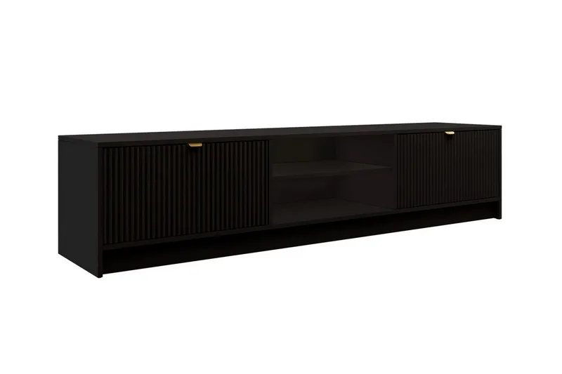 Novaj TV-skåp 180 cm - Svart - Möbler - Tv möbel & mediamöbel - TV bänk & mediabänk