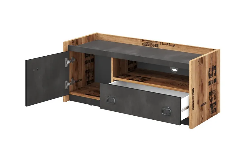 Rathmore Tv-skåp 110 cm - Grå - Möbler - Tv möbel & mediamöbel - TV skåp