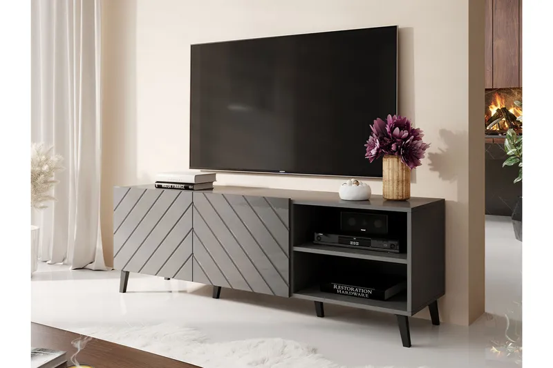 Strontian Tv-skåp 150 cm Scandinavian Choice Graphite - Möbler - Tv möbel & mediamöbel - TV skåp