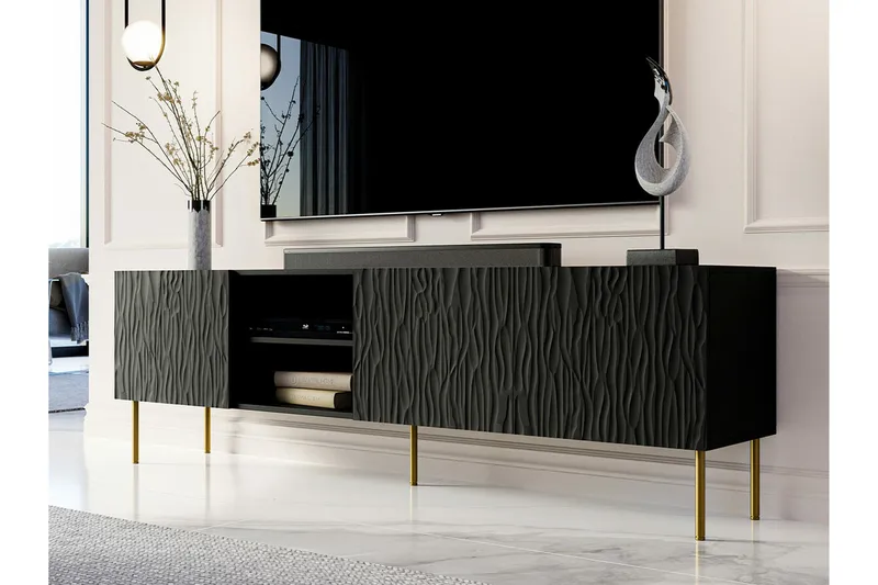 Strontian Tv-skåp 190 cm Scandinavian Choice Black - Möbler - Tv möbel & mediamöbel - TV skåp