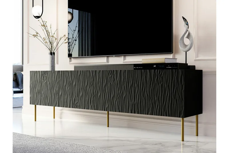 Strontian Tv-skåp 190 cm Scandinavian Choice Black - Möbler - Tv möbel & mediamöbel - TV skåp