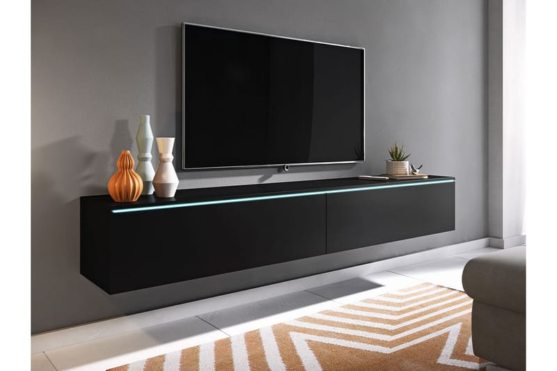 Tv-bänk - Svart - Möbler - Tv möbel & mediamöbel - TV bänk & mediabänk