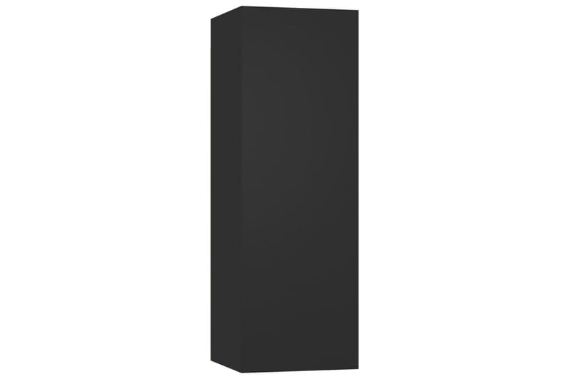 TV-skåp 4 delar svart 30,5x30x90 cm spånskiva - Svart - TV skåp