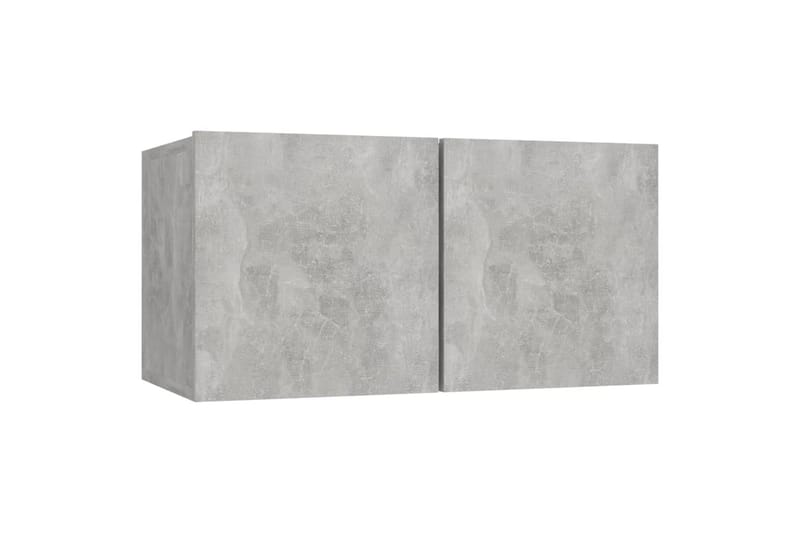 TV-skåp 4 st betonggrå 60x30x30 cm spånskiva - Grå - Möbler - Tv möbel & mediamöbel - TV skåp