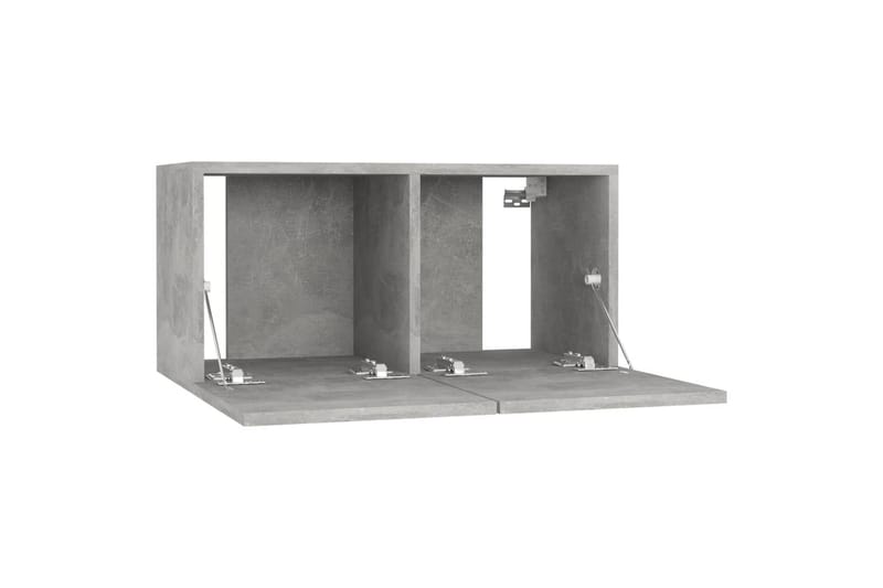 TV-skåp 4 st betonggrå 60x30x30 cm spånskiva - Grå - Möbler - Tv möbel & mediamöbel - TV skåp