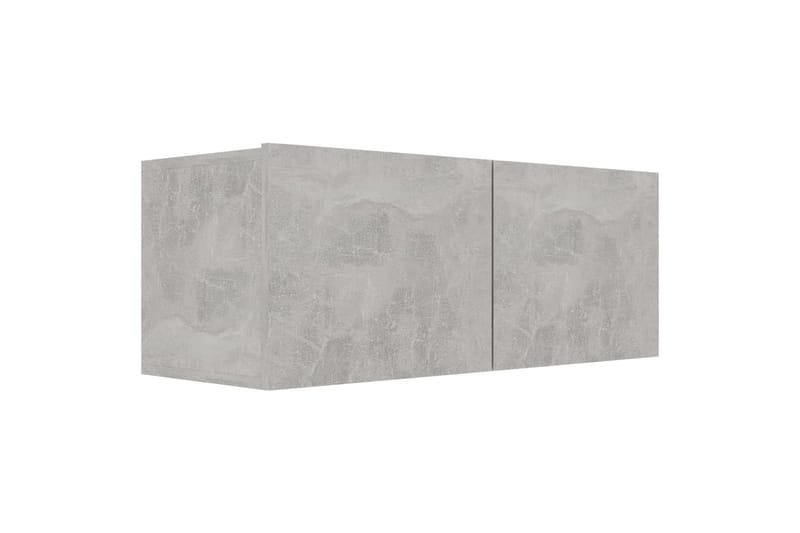 TV-skåp 4 st betonggrå 80x30x30 cm spånskiva - Grå - Möbler - Tv möbel & mediamöbel - TV skåp
