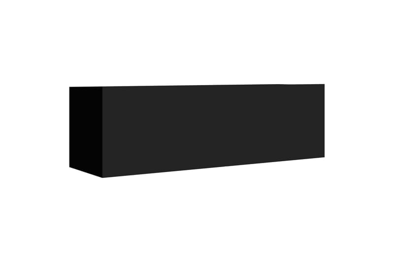 TV-skåp 4 st svart 100x30x30 cm spånskiva - Svart - Möbler - Tv möbel & mediamöbel - TV skåp