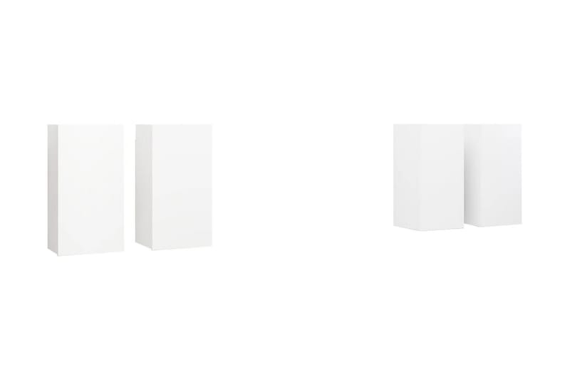 TV-skåp 4 st vit 30,5x30x60 cm spånskiva - Vit - Möbler - Tv möbel & mediamöbel - TV skåp