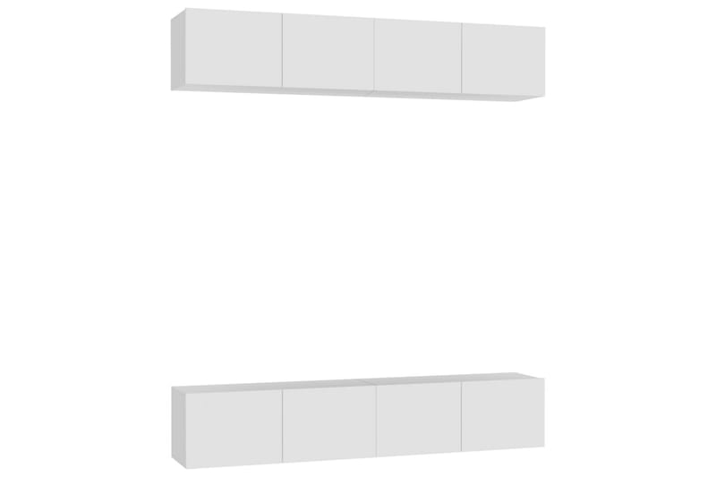 TV-skåp 4 st vit 80x30x30 cm spånskiva - Vit - Möbler - Tv möbel & mediamöbel - TV skåp