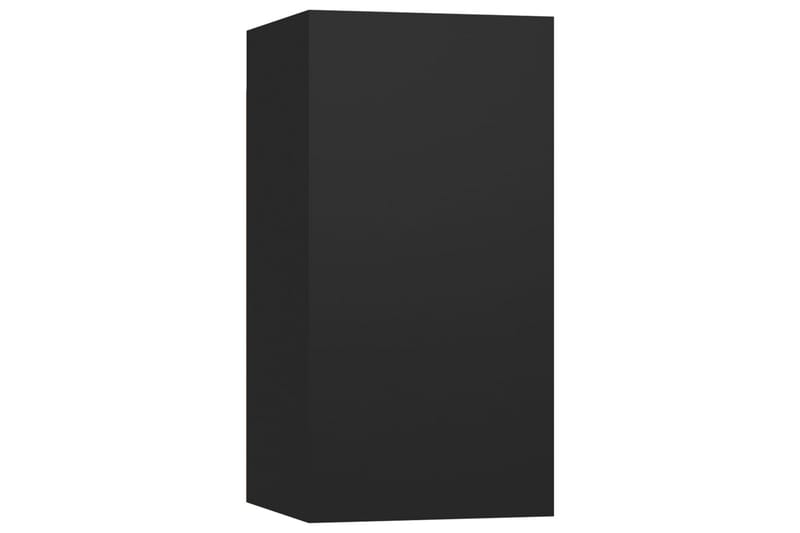TV-skåp 7 delar svart 30,5x30x60 cm spånskiva - Svart - TV skåp