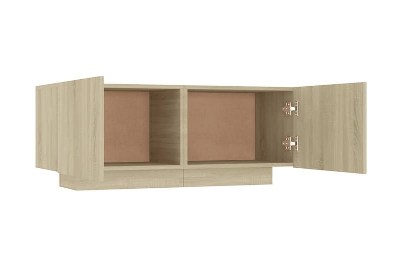 TV-skåp sonoma-ek 100x35x40 cm spånskiva - Brun - Möbler - Tv möbel & mediamöbel - TV skåp