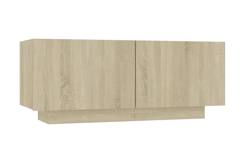 TV-skåp sonoma-ek 100x35x40 cm spånskiva - Brun - Möbler - Tv möbel & mediamöbel - TV skåp