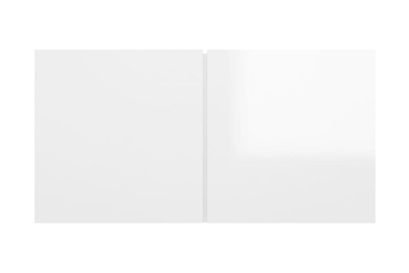 Väggmonterad TV-skåp vit högglans 60x30x30 cm - Vit - Möbler - Tv möbel & mediamöbel - TV skåp