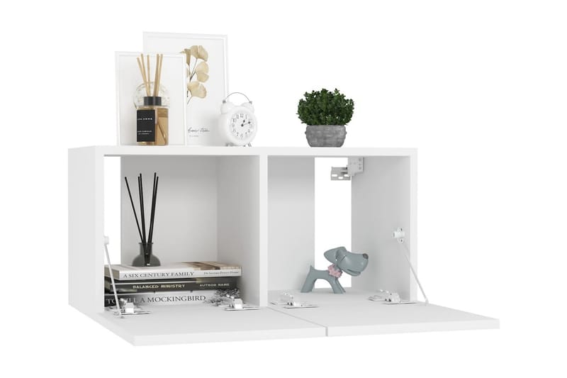 Väggmonterade TV-skåp 3 st vit 60x30x30 cm - Vit - Möbler - Tv möbel & mediamöbel - TV skåp