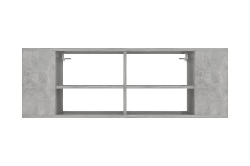 Väggmonterat tv-skåp betonggrå 102x35x35 cm spånskiva - Grå - Möbler - Tv möbel & mediamöbel - TV skåp